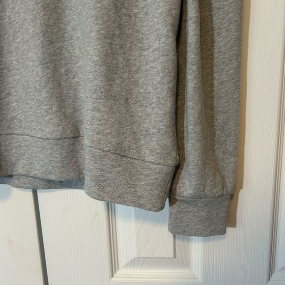 Loft Collared Sweatshirt Gray 100% Cotton NWT Size Small Terry - Picture 8 of 11